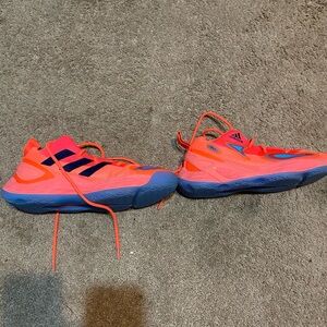 Adidas Exhibit-A orange shoe